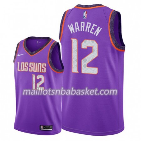Maillot Homme Phoenix Suns T.J. Warren 12 2018-19 Nike City Edition Pourpre Swingman